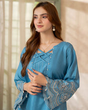 Day to Night by Mona – Raw Silk Chikankari 2pc Co-ord Set DNM7
