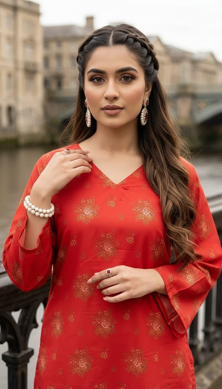 Impulse Summer Edit 2pc Printed Poly Lawn Suit – IMP17