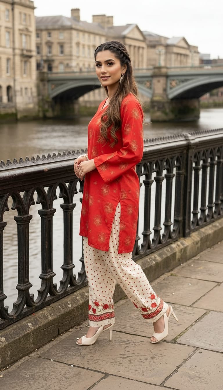 Impulse Summer Edit 2pc Printed Poly Lawn Suit – IMP17