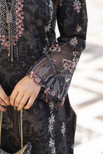 Khushi by Silver Black – 3pc Embroidered Cotton Long Dress KBS14