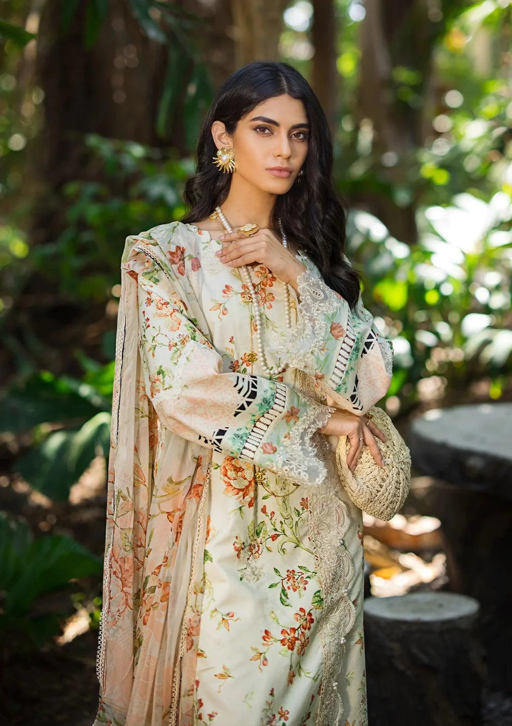 ELAF Signature Lawn Collection ESL-03A ANGELS BREATH