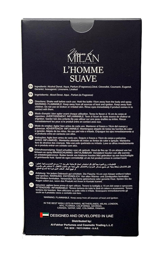 Maison De Milan L'Homme Suave Men’s 100ml Eau De Parfum