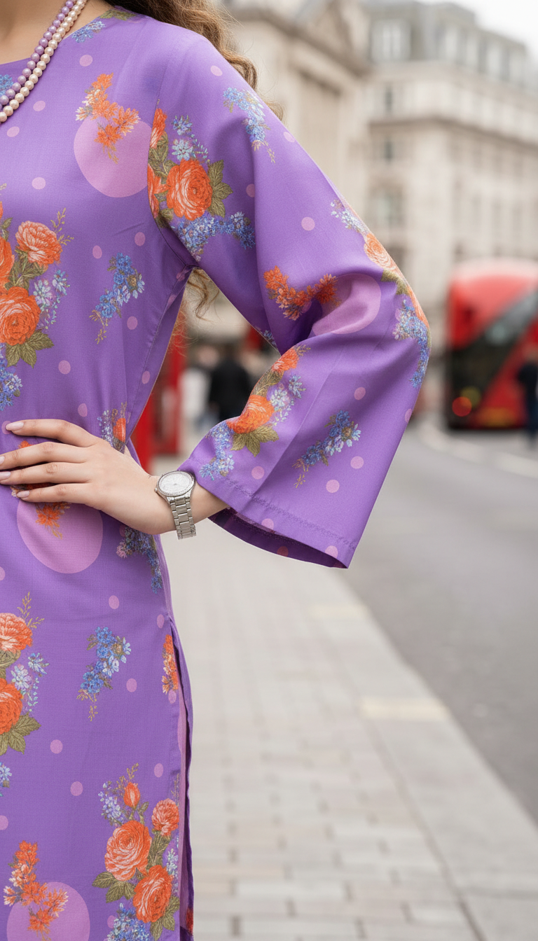 Impulse Summer Edit 2pc Printed Poly Lawn Suit – IMP18
