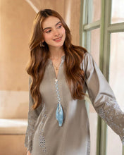Day to Night by Mona – Raw Silk Chikankari 2pc Co-ord Set DNM4