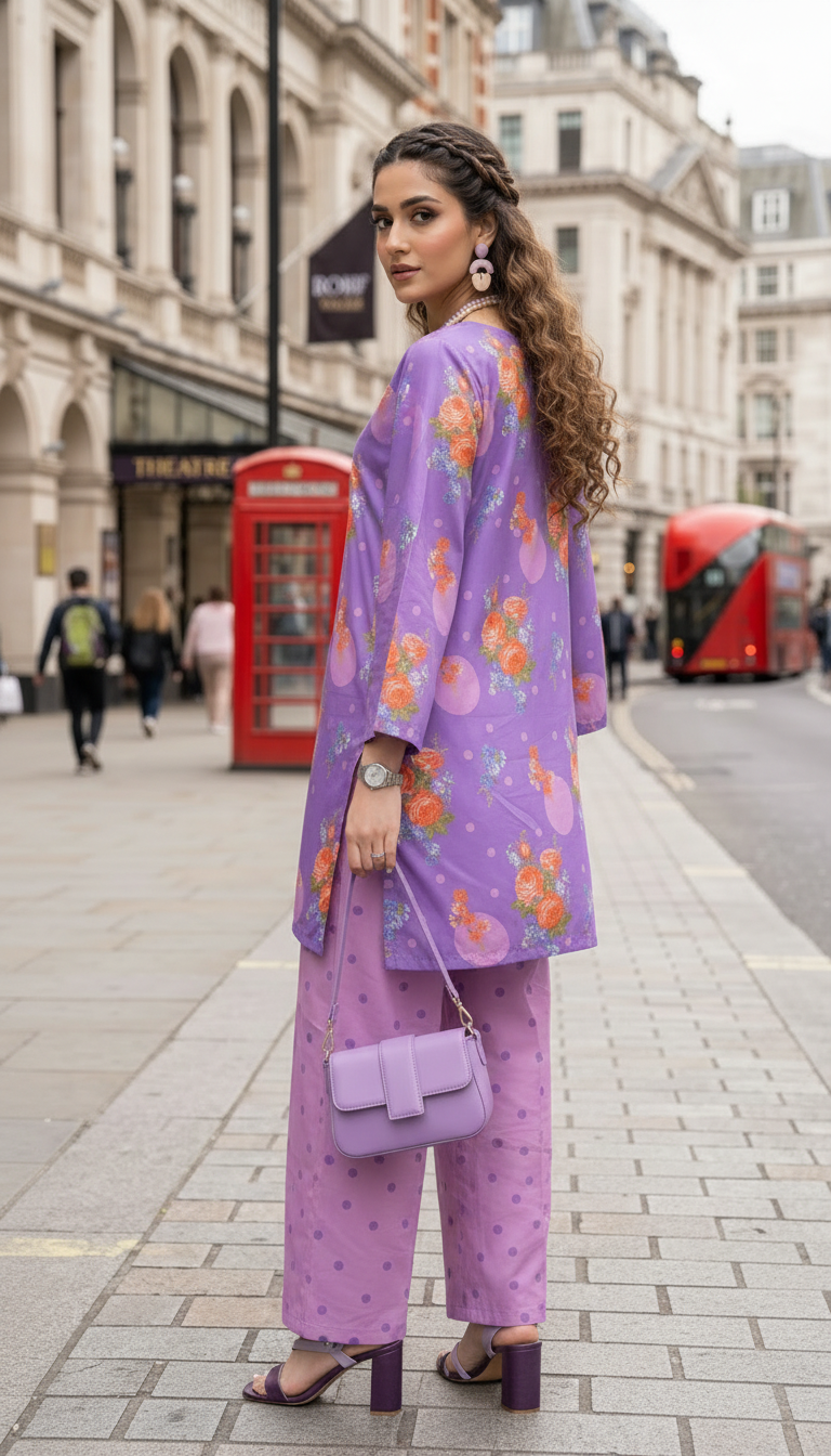 Impulse Summer Edit 2pc Printed Poly Lawn Suit – IMP18