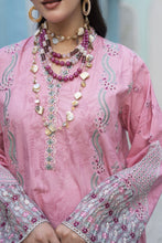 Khushi by Silver Pink – 3pc Embroidered Cotton Long Shirt Ready to Wear Suit KBS8