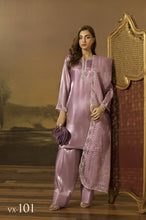 Lilac Crystal Chainwork Silk Farshi Shalwar Set - Farshi Bahaar by Mona FBM2