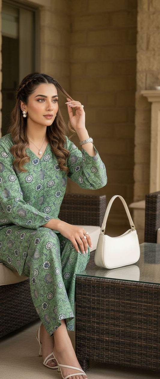 Impulse Summer Edit 2pc Printed Poly Lawn Suit – IMP19