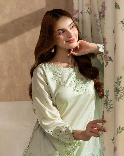 Day to Night by Mona – Raw Silk Chikankari 2pc Co-ord Set DNM1