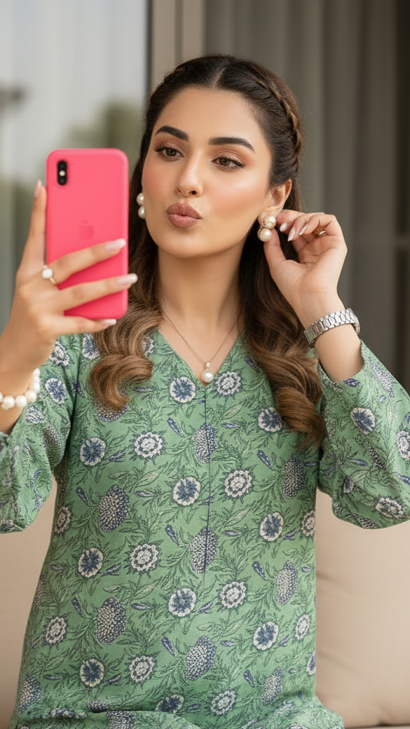 Impulse Summer Edit 2pc Printed Poly Lawn Suit – IMP19