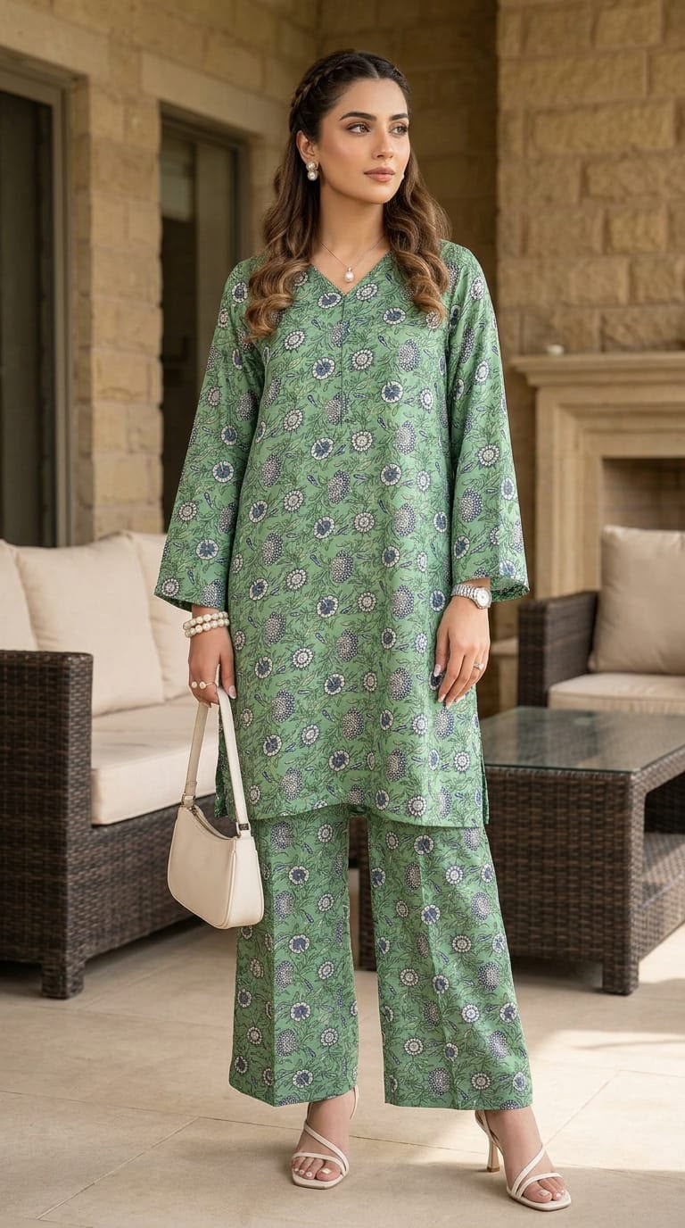 Impulse Summer Edit 2pc Printed Poly Lawn Suit – IMP19