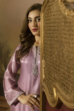 Lilac Crystal Chainwork Silk Farshi Shalwar Set - Farshi Bahaar by Mona FBM2