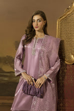 Lilac Crystal Chainwork Silk Farshi Shalwar Set - Farshi Bahaar by Mona FBM2