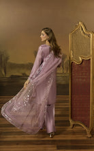 Lilac Crystal Chainwork Silk Farshi Shalwar Set - Farshi Bahaar by Mona FBM2