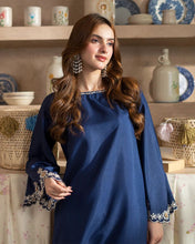 Day to Night by Mona – Raw Silk Chikankari 2pc Co-ord Set DNM9