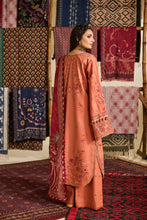 Linen by Florent – 3pc Printed & Embroidered Winter Suit with Shawl NAF1