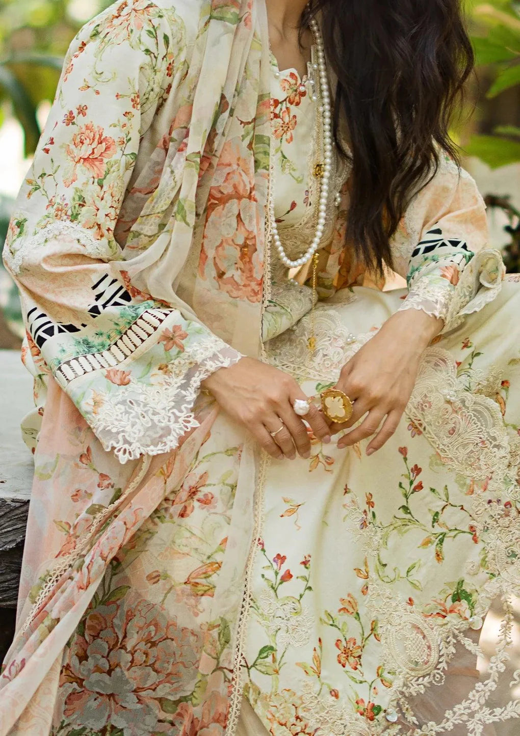 ELAF Signature Lawn Collection ESL-03A ANGELS BREATH