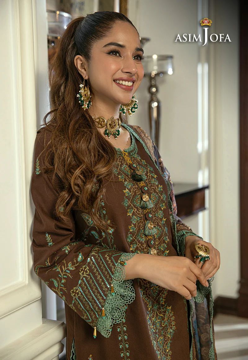 ASIM JOFA Asra Winter Shawl Collection AJAW01