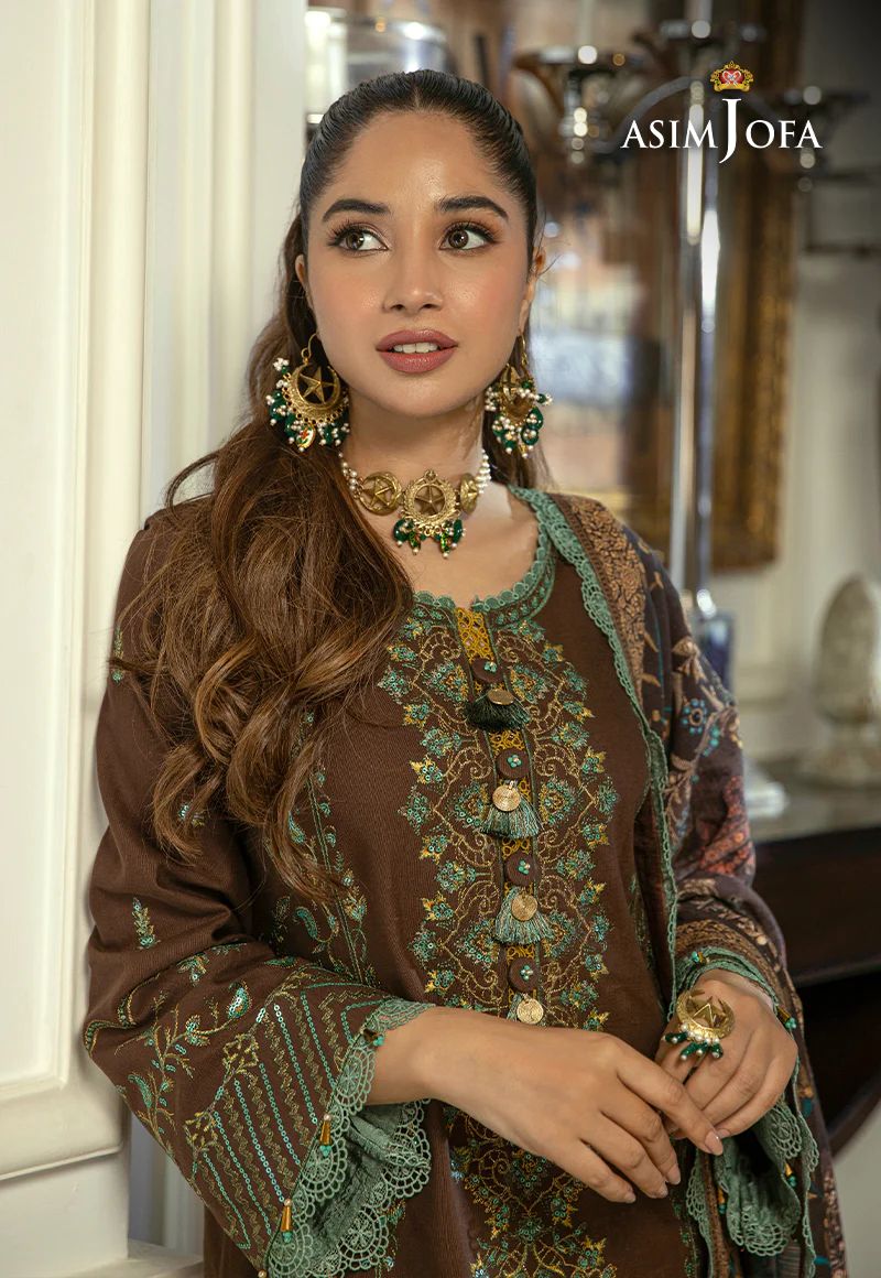 ASIM JOFA Asra Winter Shawl Collection AJAW01