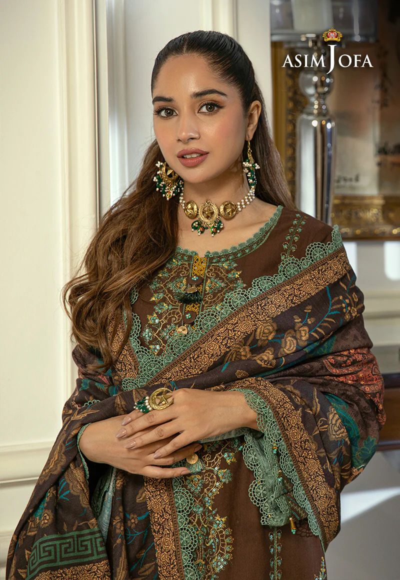 ASIM JOFA Asra Winter Shawl Collection AJAW01
