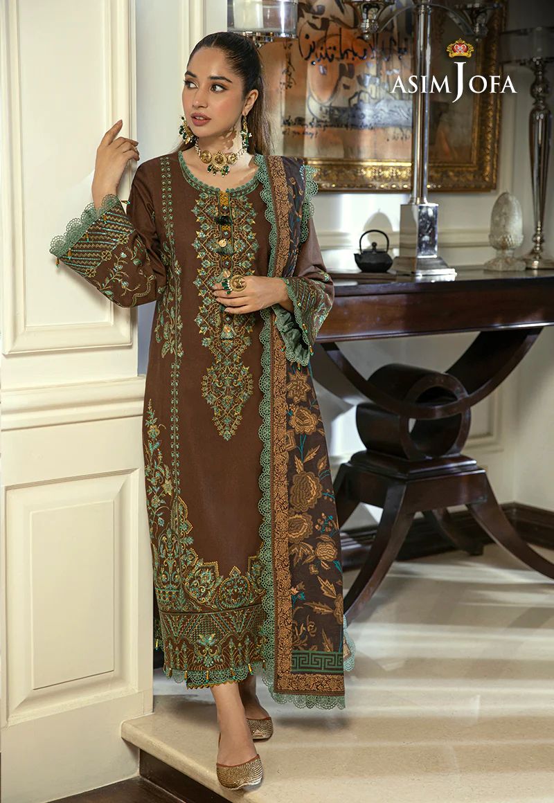 ASIM JOFA Asra Winter Shawl Collection AJAW01