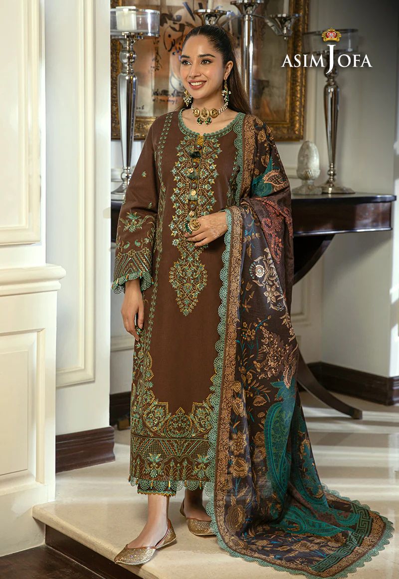 ASIM JOFA Asra Winter Shawl Collection AJAW01