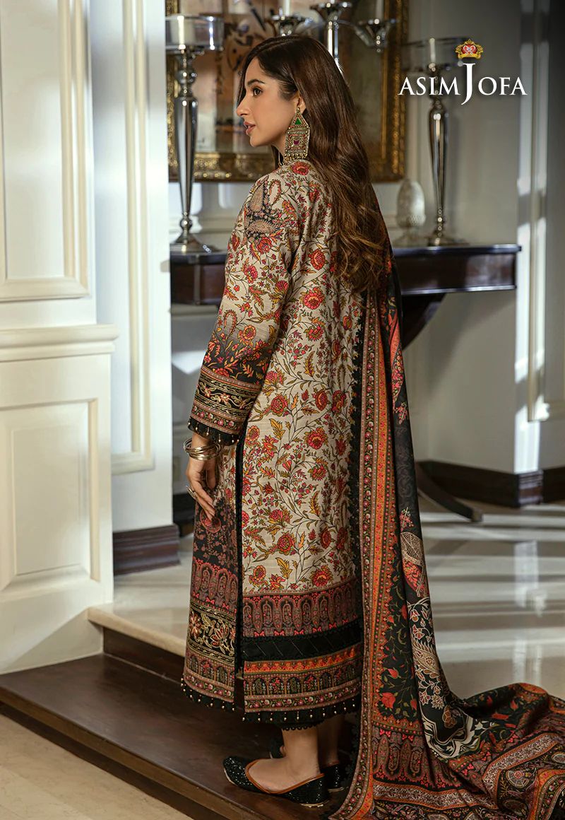 ASIM JOFA Asra Winter Shawl Collection AJAW02