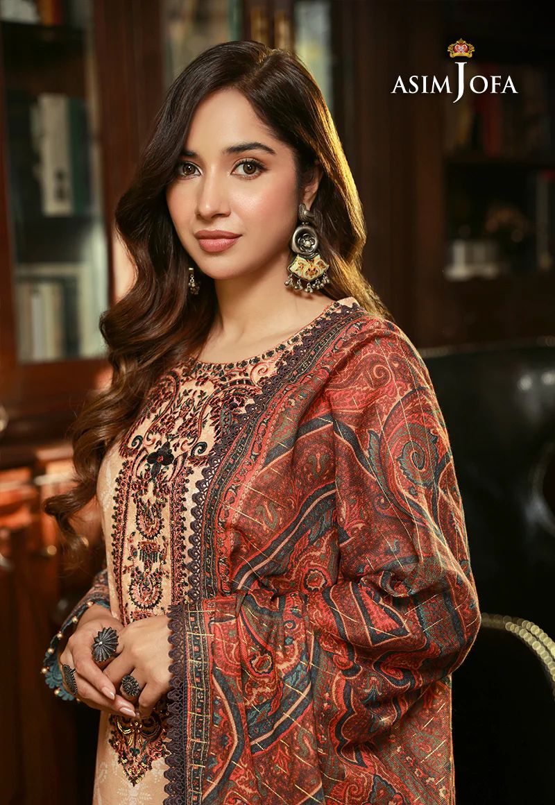 ASIM JOFA Asra Winter Shawl Collection AJAW03