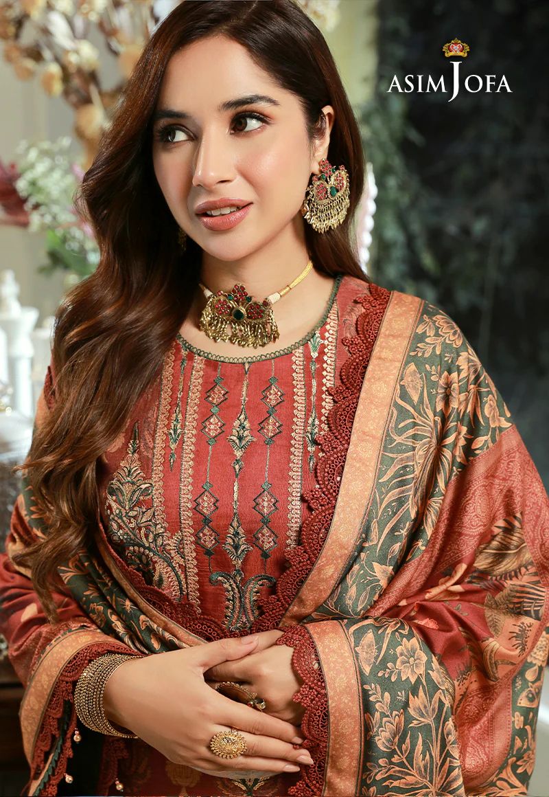ASIM JOFA Asra Winter Shawl Collection AJAW05