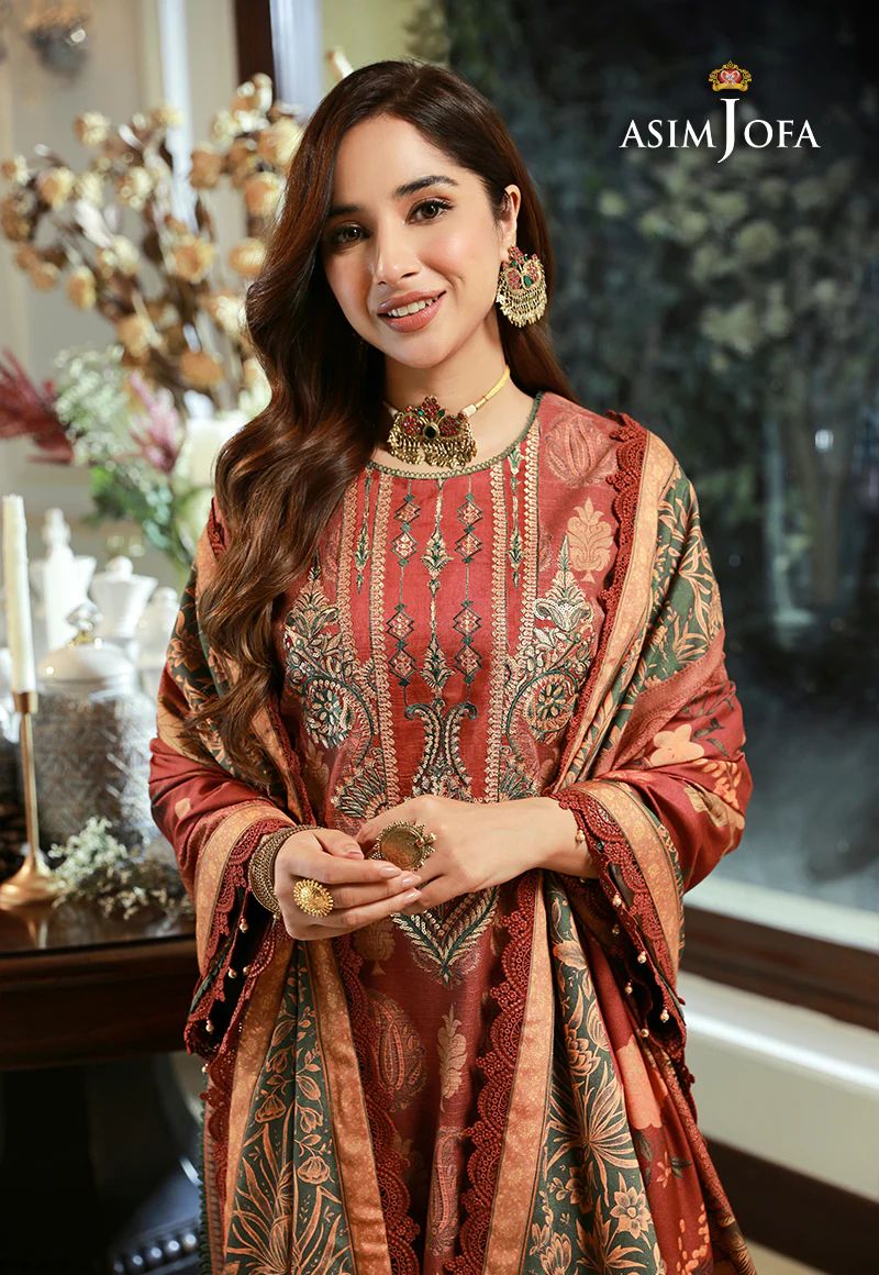 ASIM JOFA Asra Winter Shawl Collection AJAW05