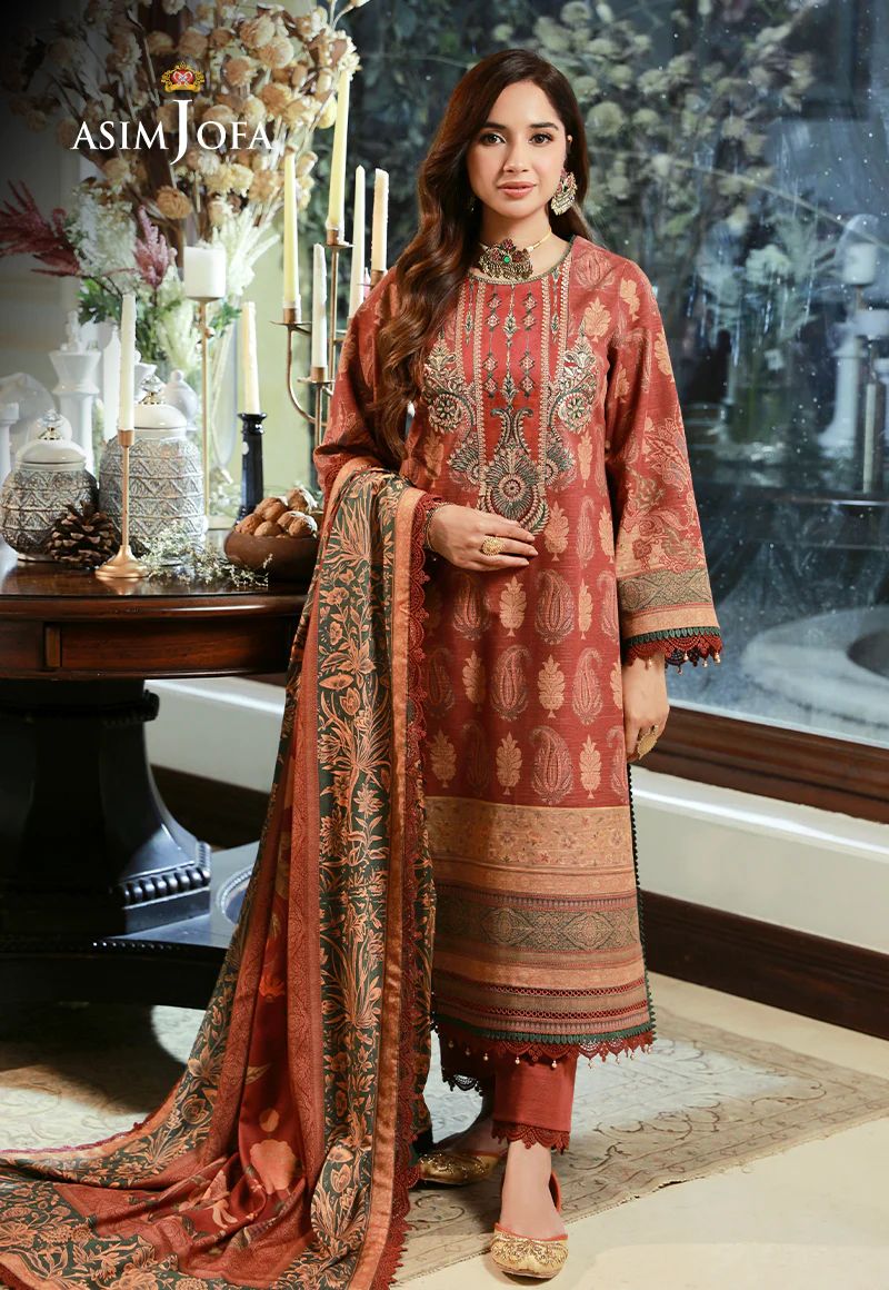 ASIM JOFA Asra Winter Shawl Collection AJAW05