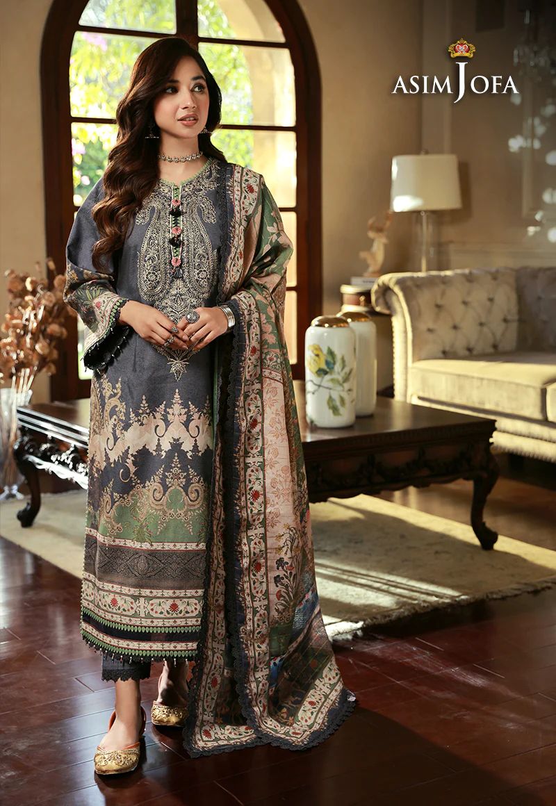 ASIM JOFA Asra Winter Shawl Collection AJAW06