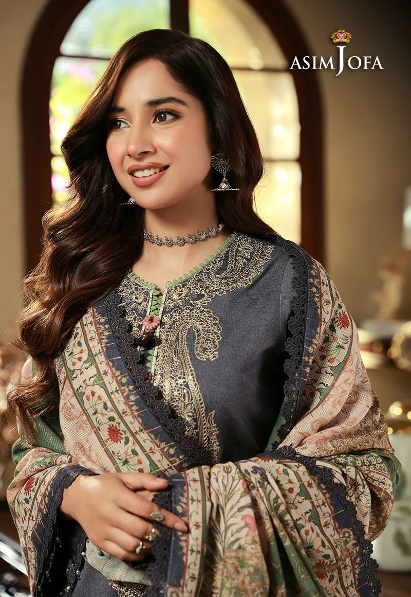 ASIM JOFA Asra Winter Shawl Collection AJAW06