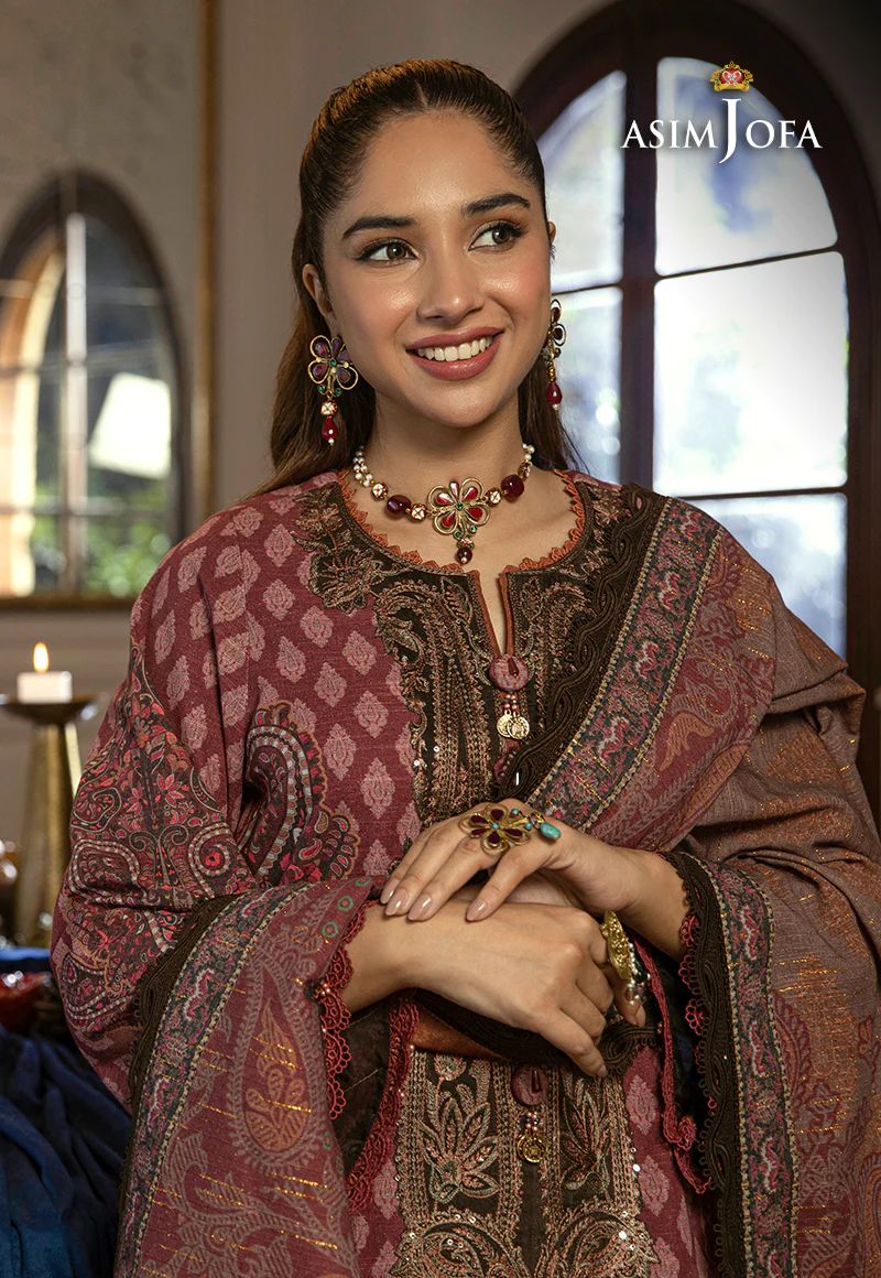 ASIM JOFA Asra Winter Shawl Collection AJAW07
