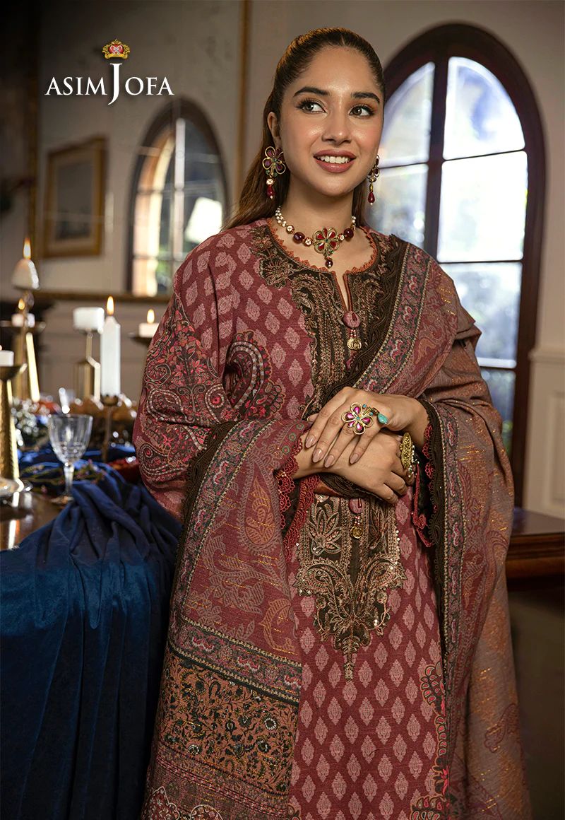 ASIM JOFA Asra Winter Shawl Collection AJAW07