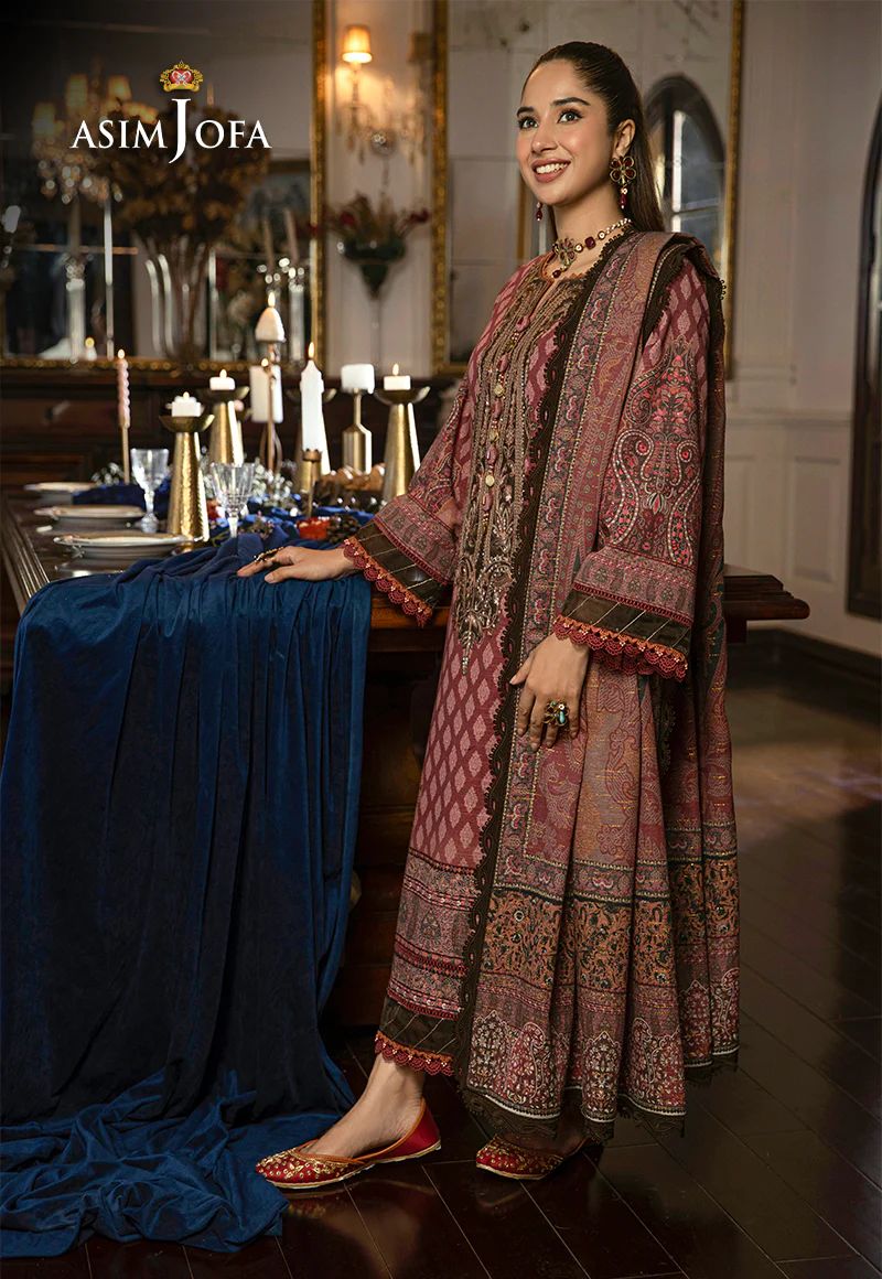 ASIM JOFA Asra Winter Shawl Collection AJAW07