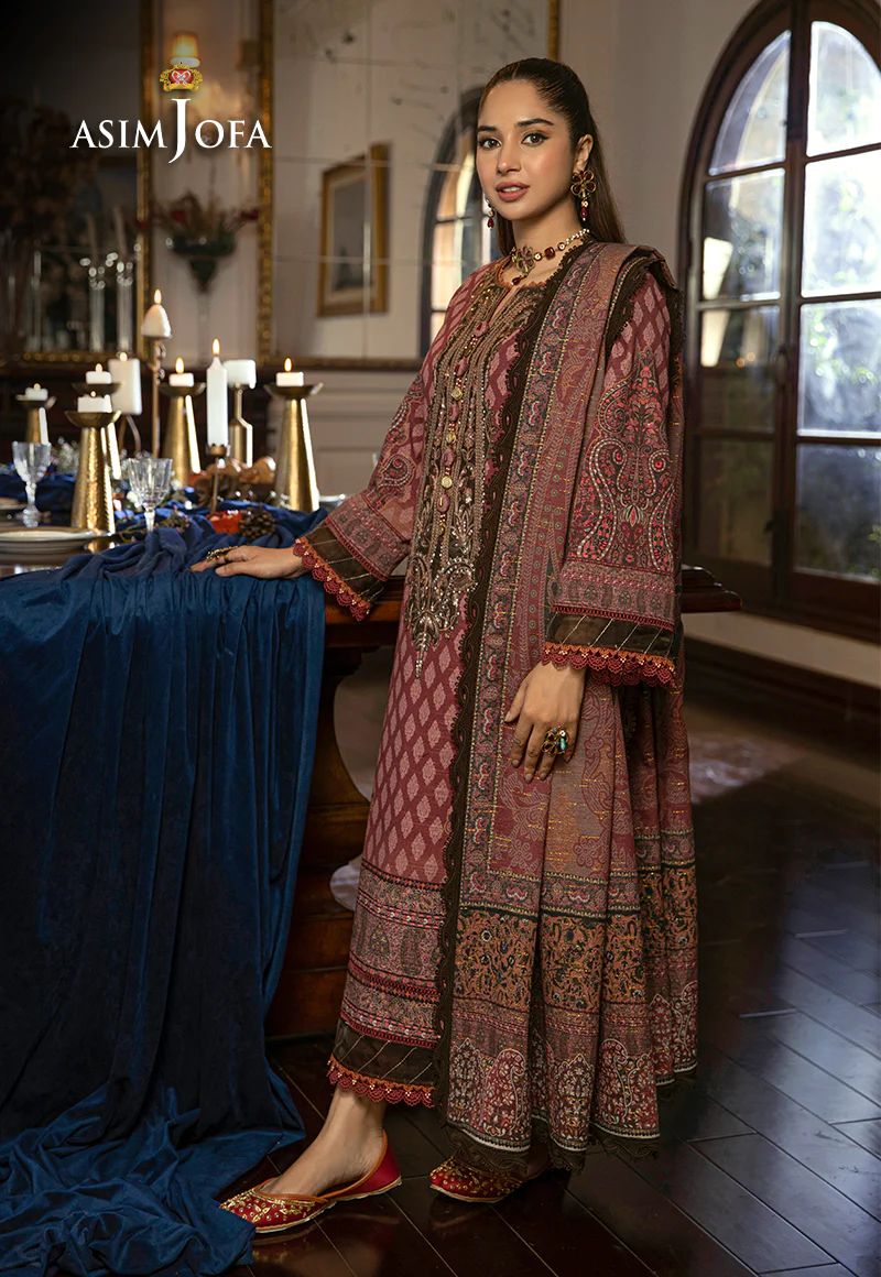 ASIM JOFA Asra Winter Shawl Collection AJAW07