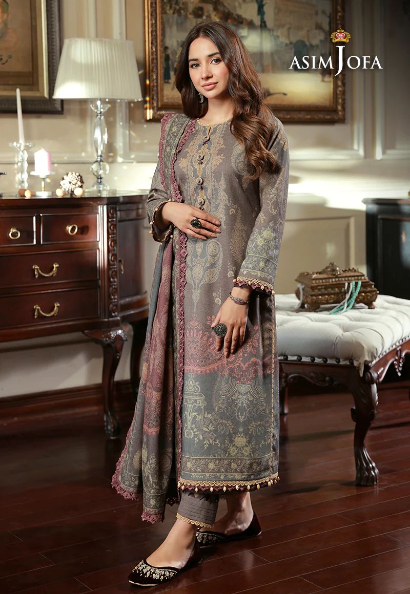 ASIM JOFA Asra Winter Shawl Collection AJAW08