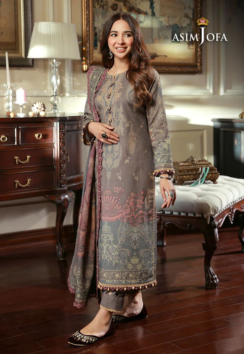 ASIM JOFA Asra Winter Shawl Collection AJAW08