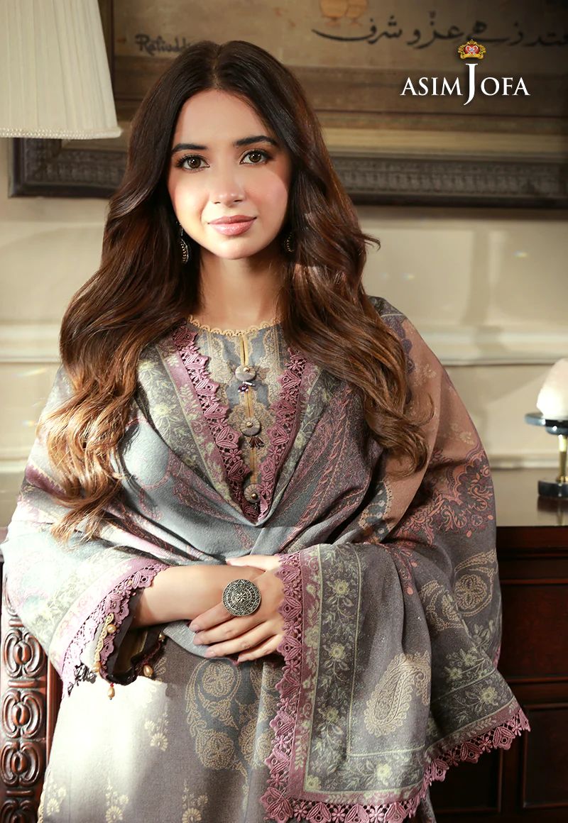 ASIM JOFA Asra Winter Shawl Collection AJAW08