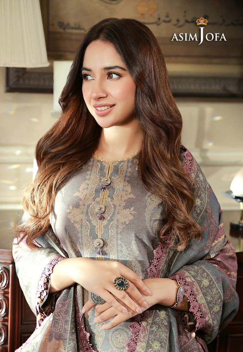 ASIM JOFA Asra Winter Shawl Collection AJAW08