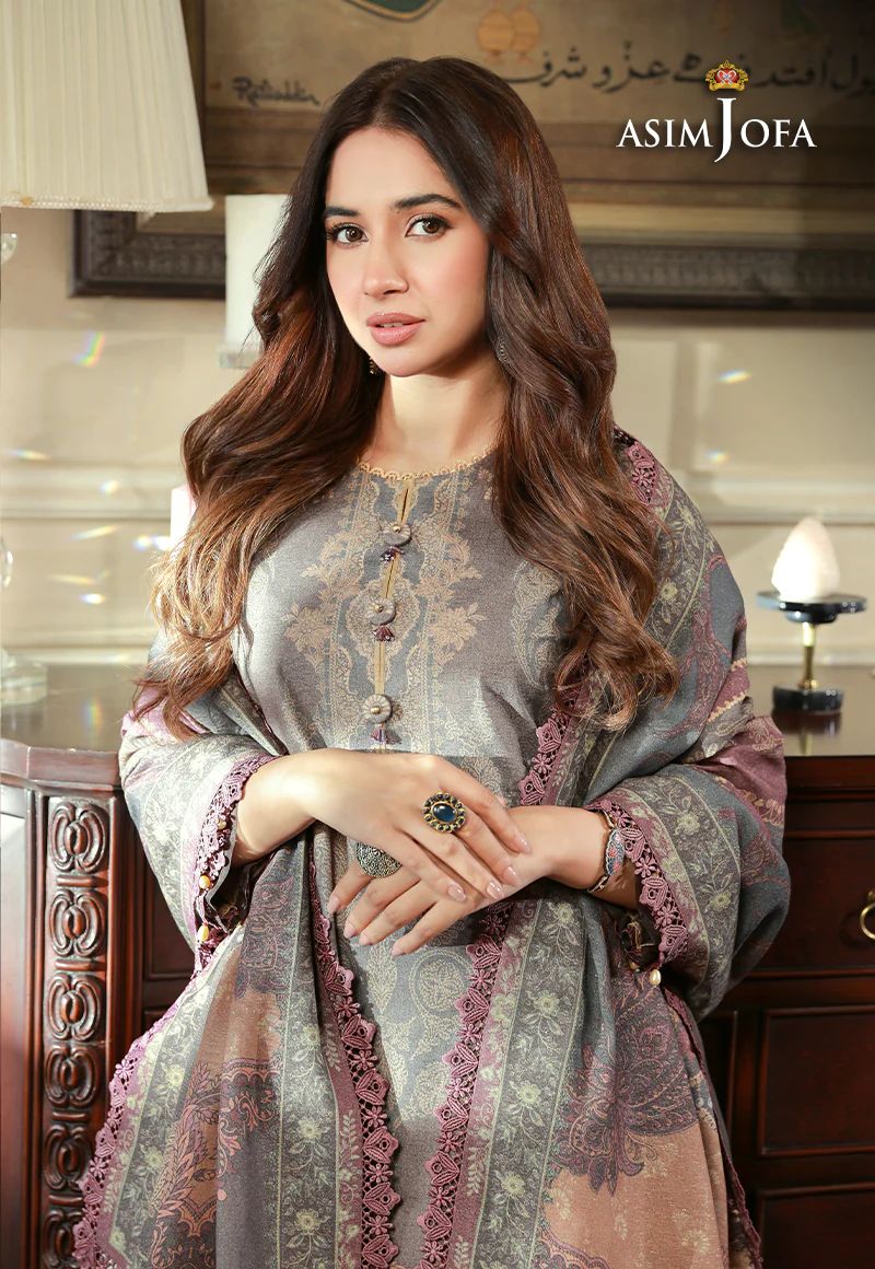 ASIM JOFA Asra Winter Shawl Collection AJAW08