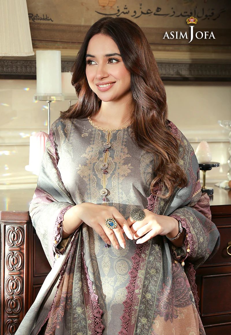 ASIM JOFA Asra Winter Shawl Collection AJAW08