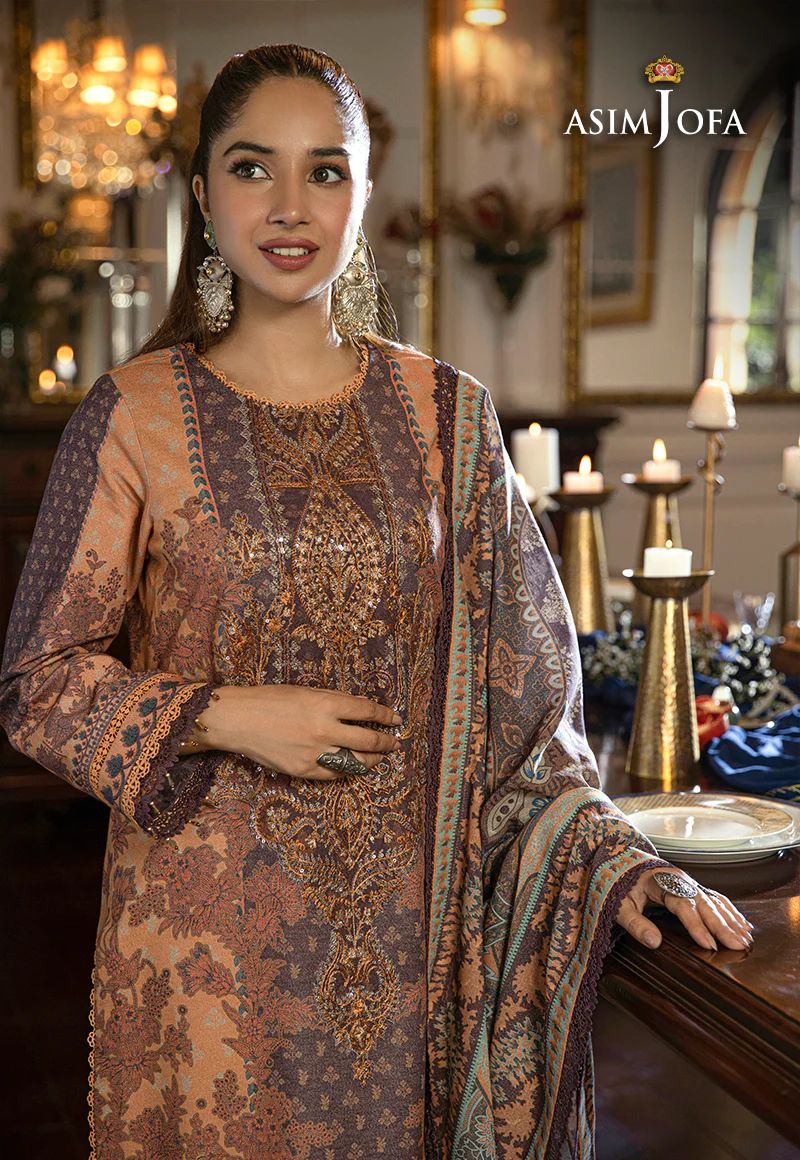 ASIM JOFA Asra Winter Shawl Collection AJAW09
