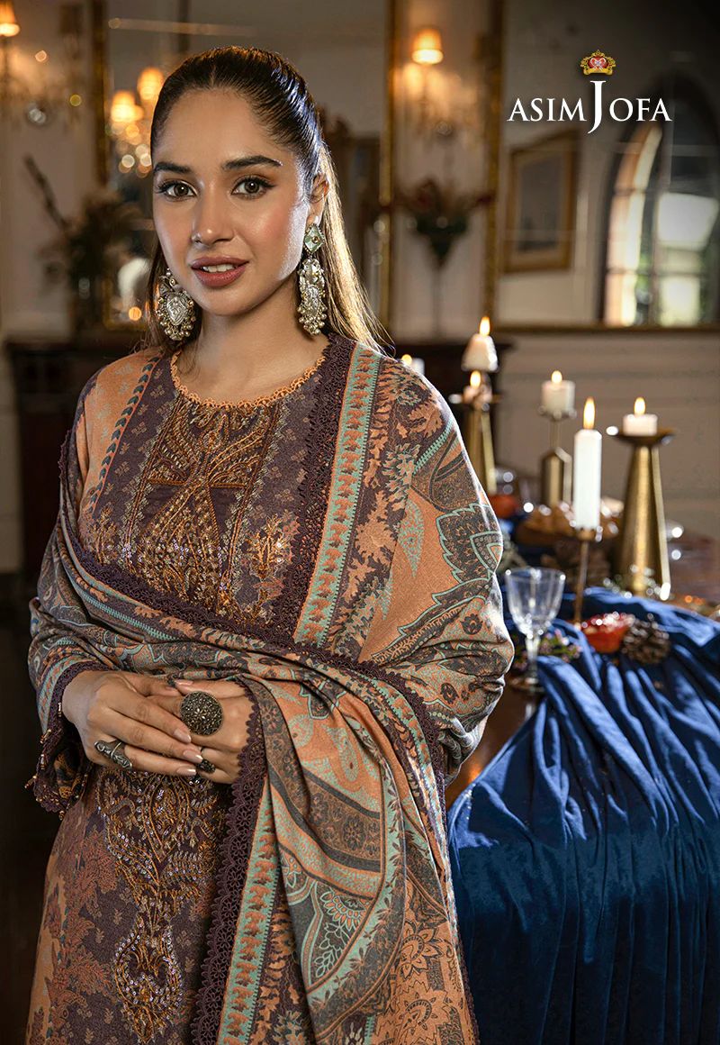 ASIM JOFA Asra Winter Shawl Collection AJAW09