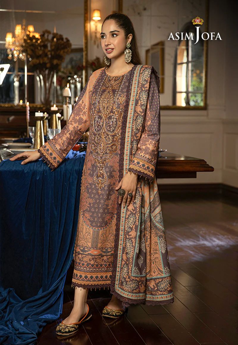 ASIM JOFA Asra Winter Shawl Collection AJAW09