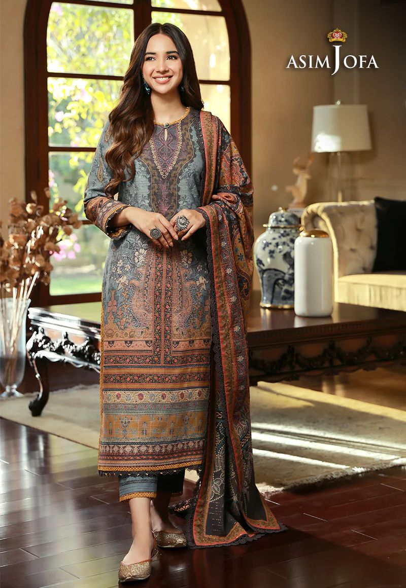ASIM JOFA Asra Winter Shawl Collection AJAW10
