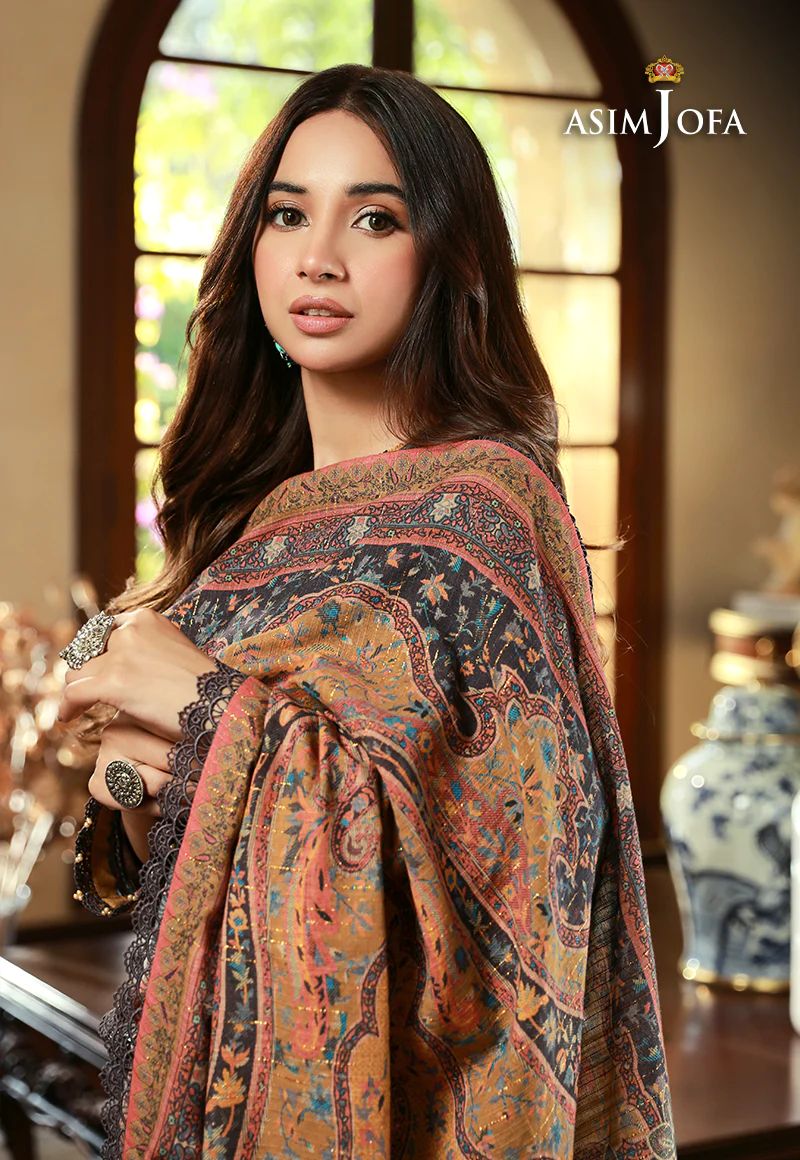 ASIM JOFA Asra Winter Shawl Collection AJAW10