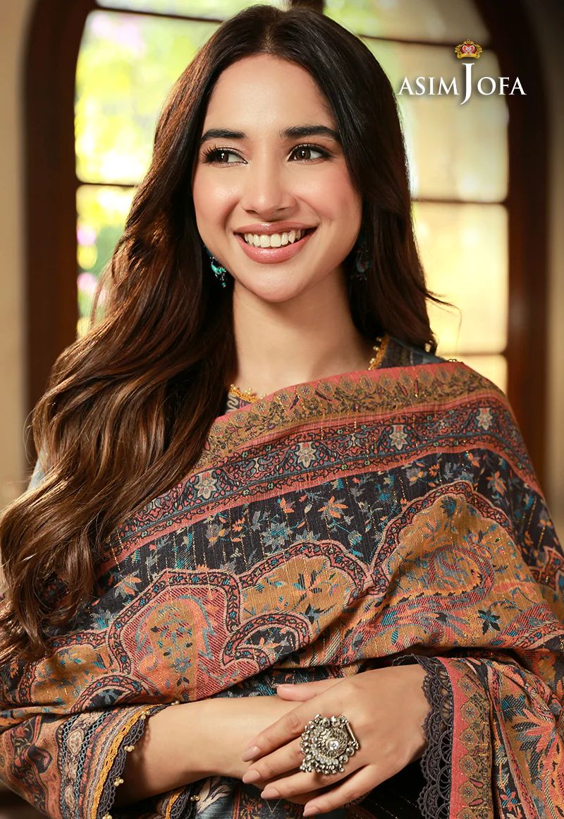 ASIM JOFA Asra Winter Shawl Collection AJAW10