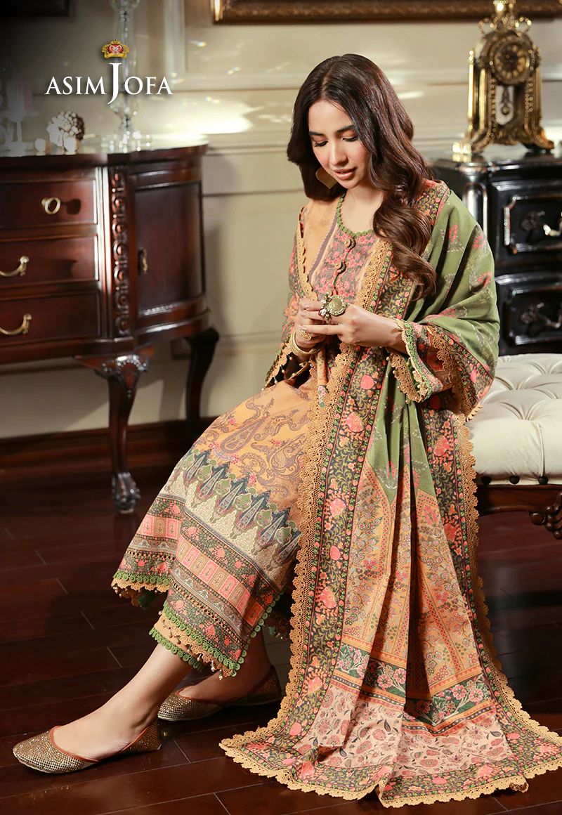 ASIM JOFA Asra Winter Shawl Collection AJAW12